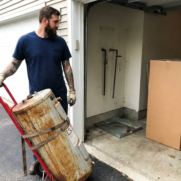 FHN Plumbing technician providing gas water heater replacement in Seattle, WA