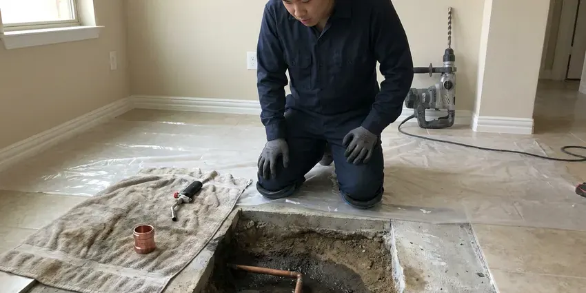 FHN Plumbing technician providing trenchless pipe repair in Pasco
